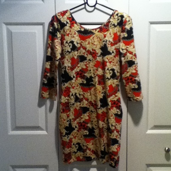 Forever 21 Versace print dress size large