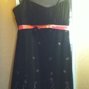 Black and pink dress