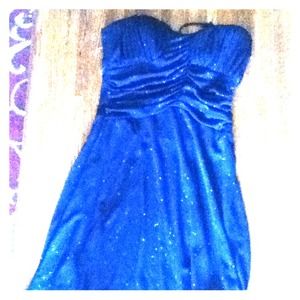 Blue sparkly dress