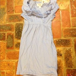SOLD baby  blue ruffle collar dress