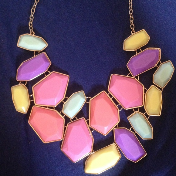 SOLD. Rocking Pastels Necklace - Picture 2 of 2