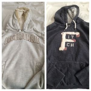 Two Abercrombie and Fitch hoodies