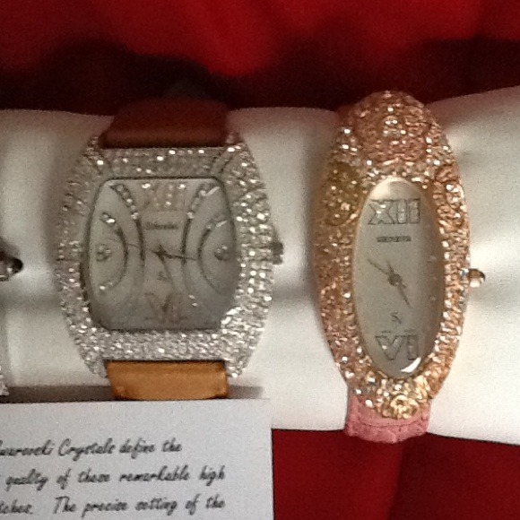 SWAROVSKI CRYSTAL AND LEATHER WATCHES - Picture 3 of 4