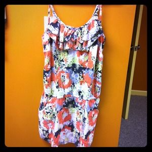 Long tank top with pockets, size med