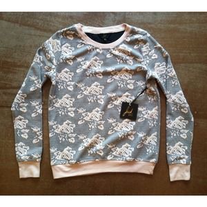BB Dakota Floral Print Sweater