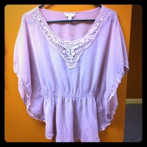 Lightweight pink top, size large