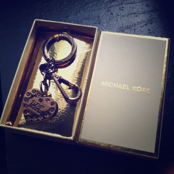 Authentic Michael Kors Heart Keychain