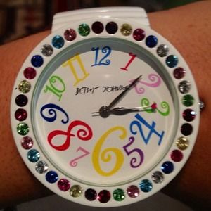 Betsey Johnson watch and Vera Bradley ditty bag