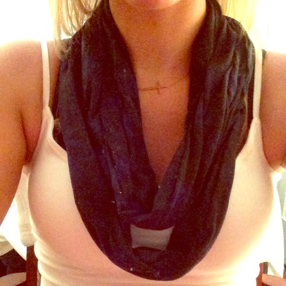 Navy and black floral scarf!