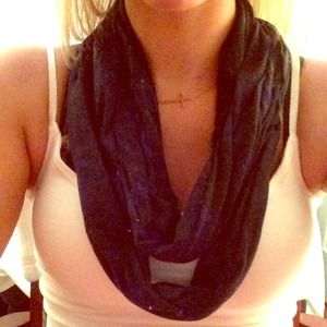 Navy and black floral scarf!