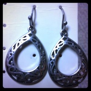 Silver earrings
