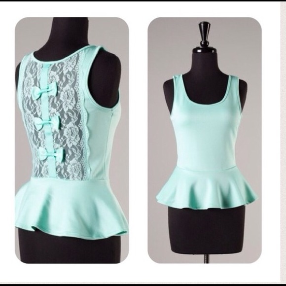 Pretty Mint Peplum N pink mini bundle