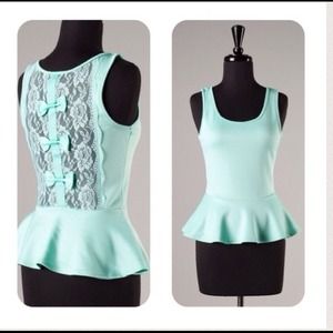 Pretty Mint Peplum N pink mini bundle