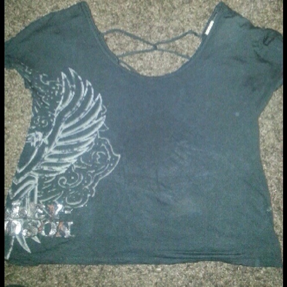 SOLD/ fitting style Harley Davidson open back Top❤