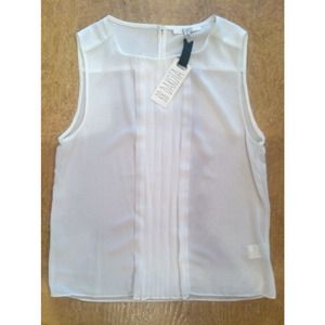 BB Dakota Chiffon Pleat Front Shell Top