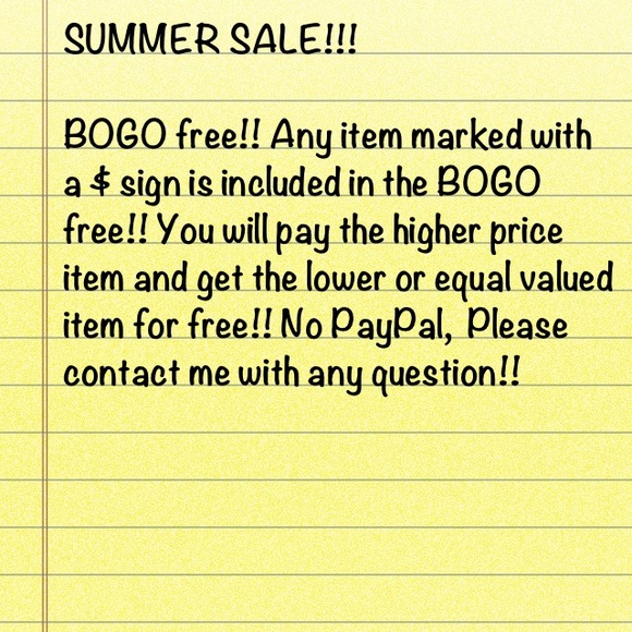 Huge Summer sale!!