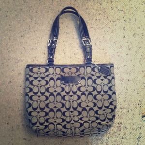 Authentic small Coach tote