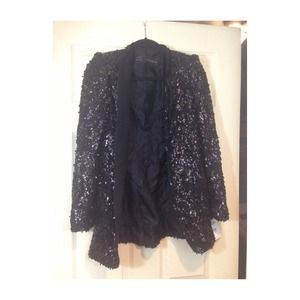 NEW Black Sequin Lace Zara Blazer!