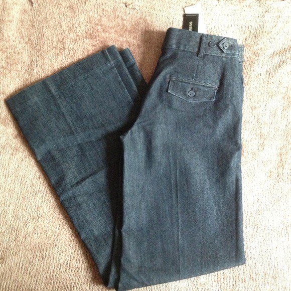 NWT Express Editor Denim Trouser Pant