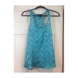Aqua Satin Racerback tank!