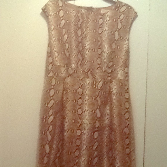 Michael Kors snake print open back dress!