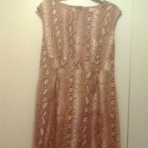Michael Kors snake print open back dress!