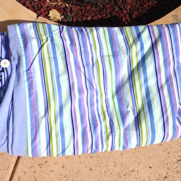 Stripped multi colored queen size duvet