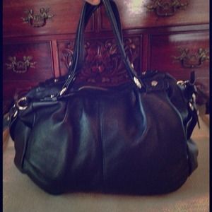 The Sak black leather hobo