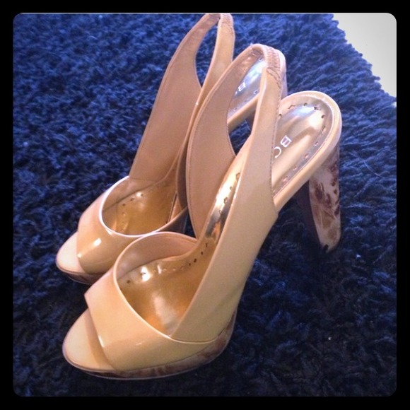 BCBG Shoes - Authentic BCBGirls Cornflake Patent Heel