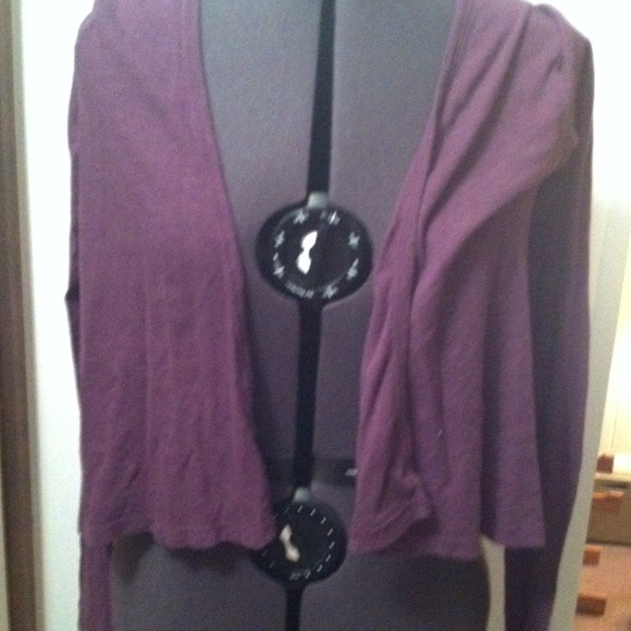 Purple slouchy cardigan