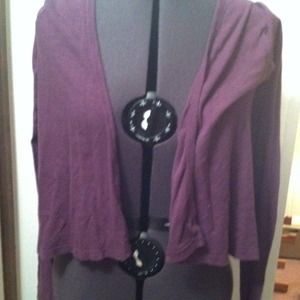 Purple slouchy cardigan