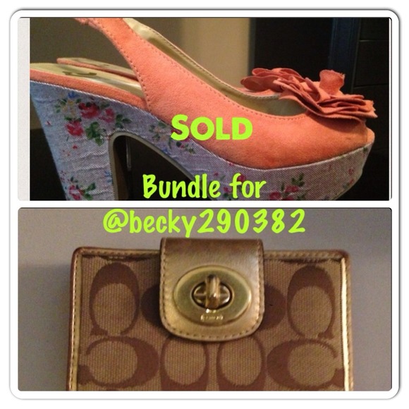 🚫SOLD🚫Coach Wallet and shoes bundle