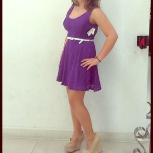 Purple Lace Dress