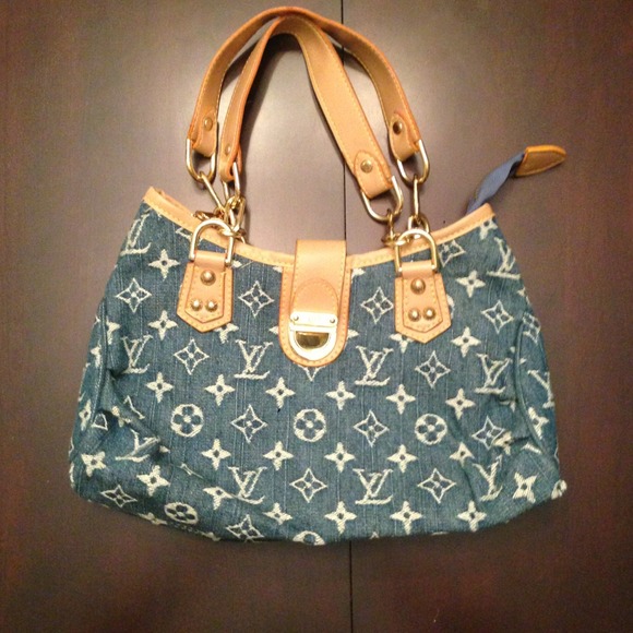 Louis Vuitton INSPIRED denim handbag