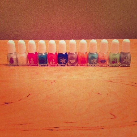 •SOLD• Set of 12 Mini Nail Polishes