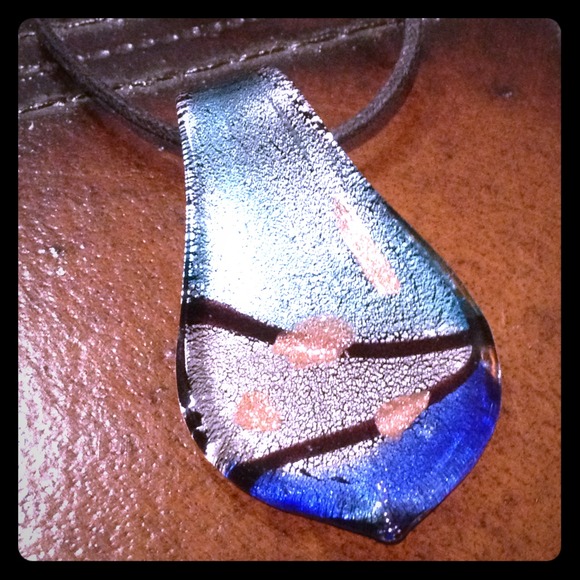 Glass Pendant & Cord