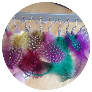 ❤💗💛💚💙💜Feather Earrings🎨