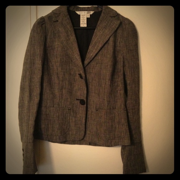 SOLD Max Studio Grey Textured Blazer with Stitch