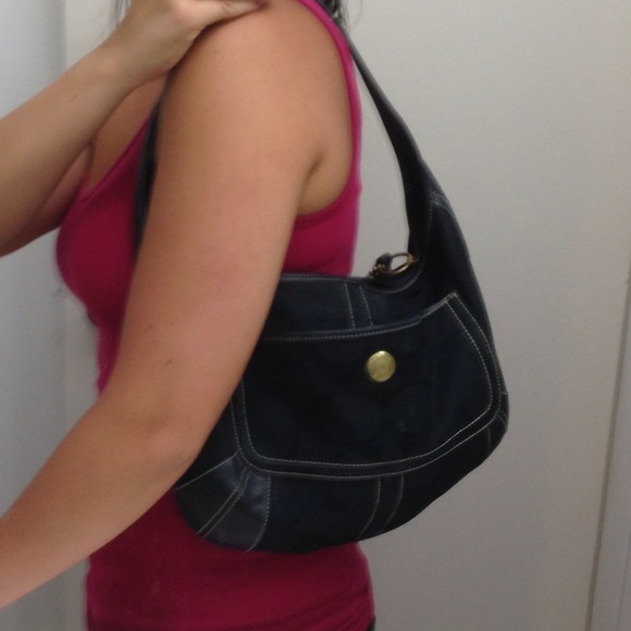 Coach signature C print hobo purse