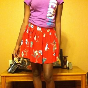 floral Skirt ( modeled )