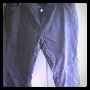 Ashley Stewart Grey Snake Print Skinny Jeans