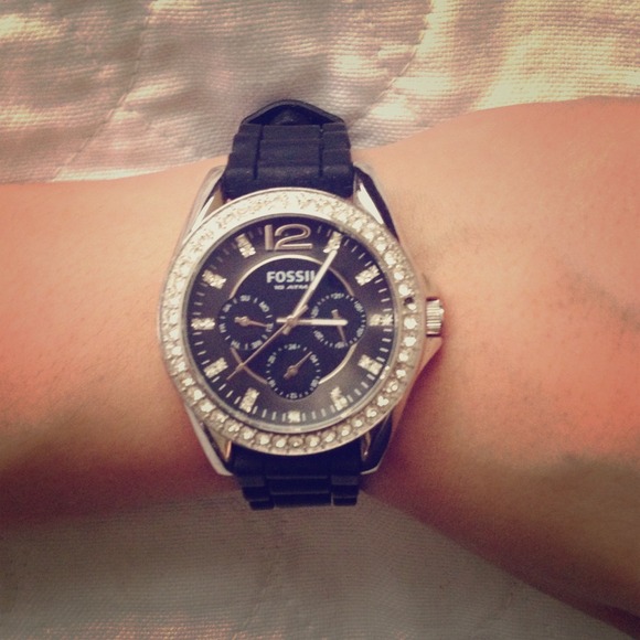 Black Fossil watch!
