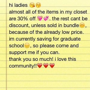 ❌Price⬇❌ 30% off almost everything in the closet