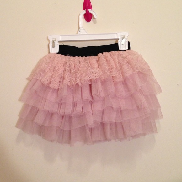 Girls pink and gray tutu/puffy skirts