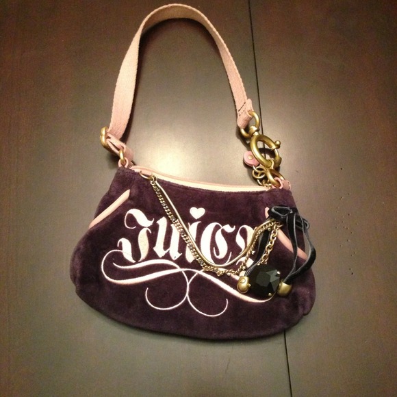 Authentic JUICY COUTURE purple & pink handbag