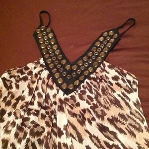 Leopard blouse/ dress.