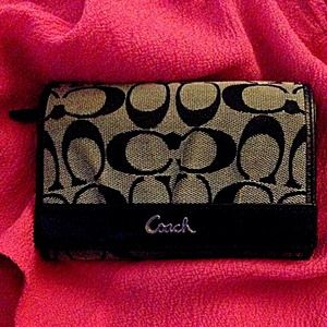Black & Grey Coach Wallet