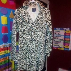 Leopard print blazer jacket