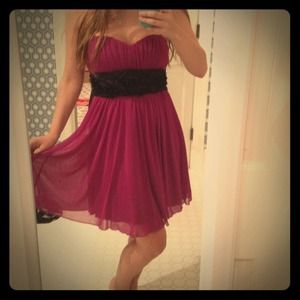 Purple semi formal dress