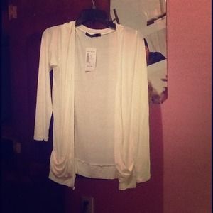 White never been used cardigan